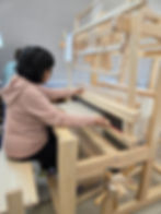 延伸機で織る